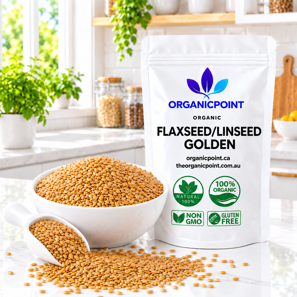 Organic Flaxseeds Golden