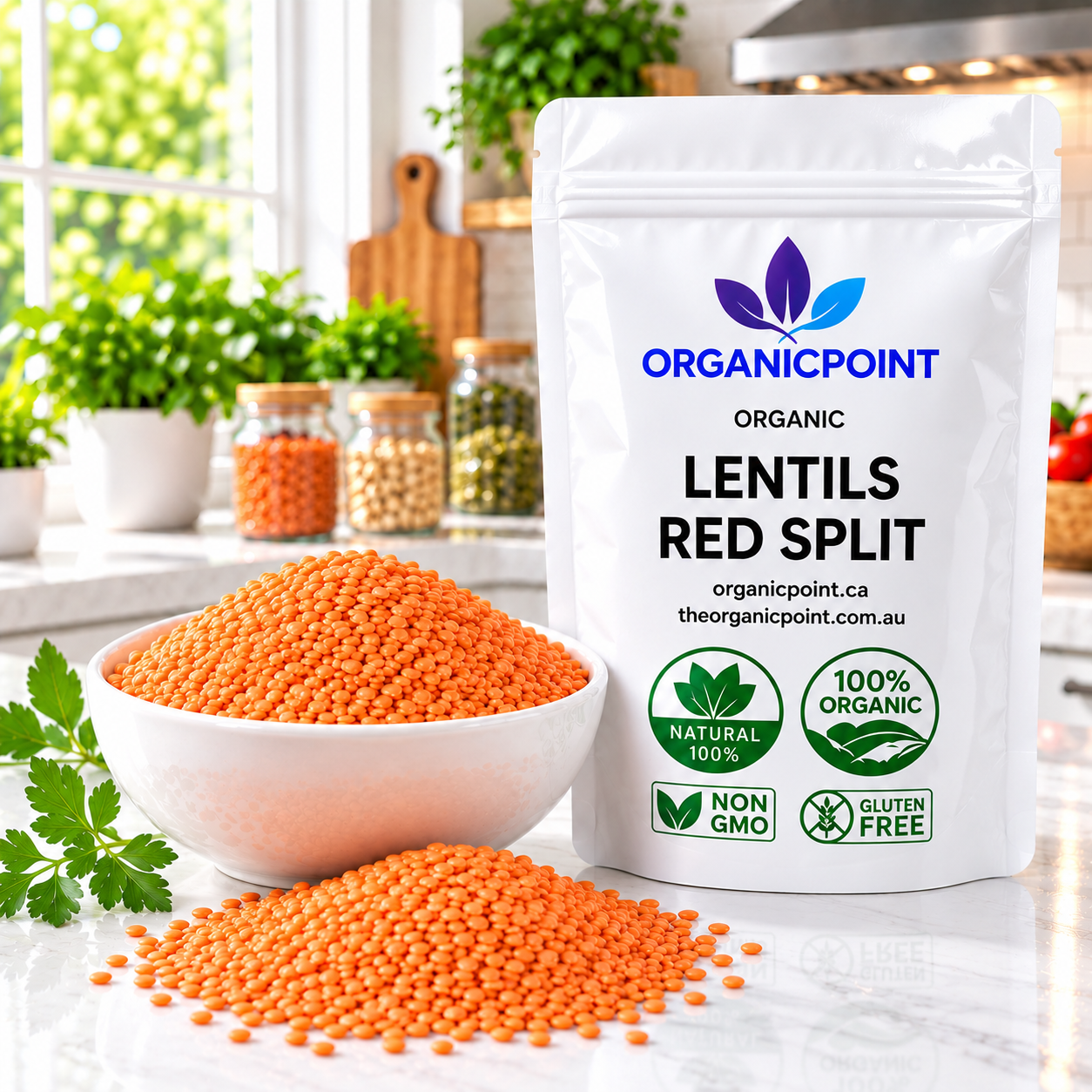 Organic Lentils Red Split