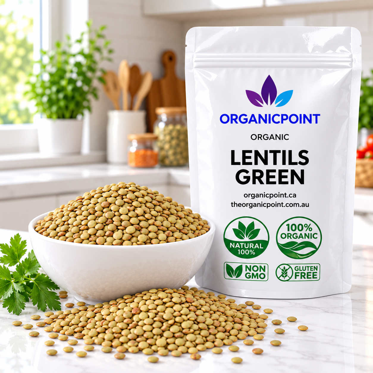 Organic Lentils Green