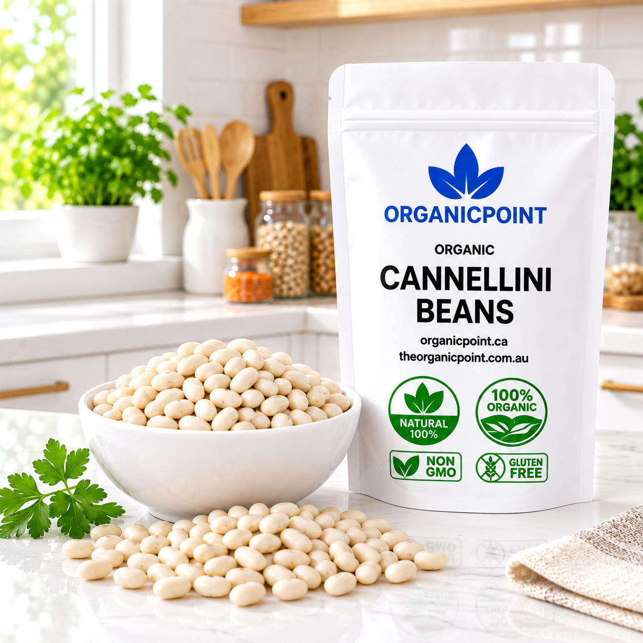 Organic Cannellini Beans ( White Kidney Beans)