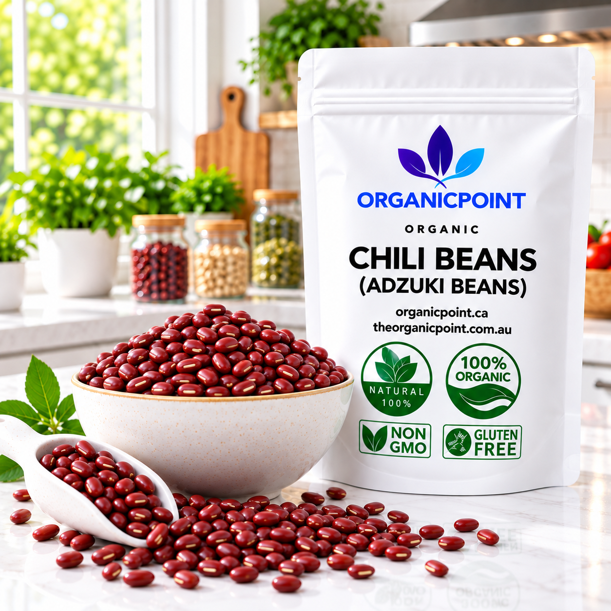Organic Chili Beans, Small Red
