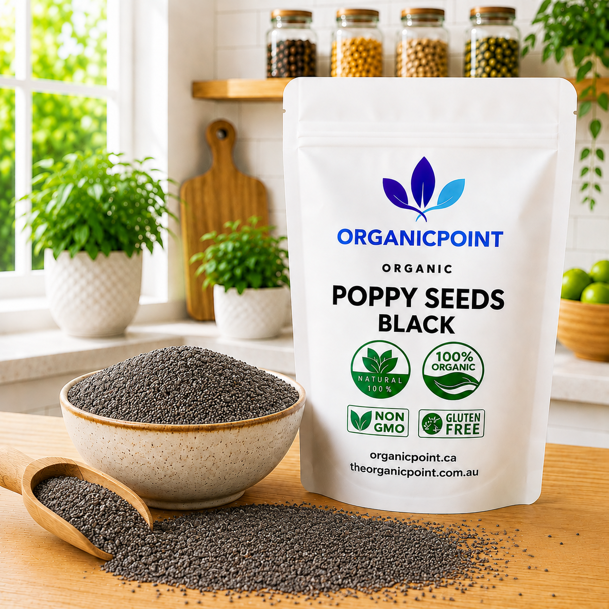 Organic Poppy Seeds, Black