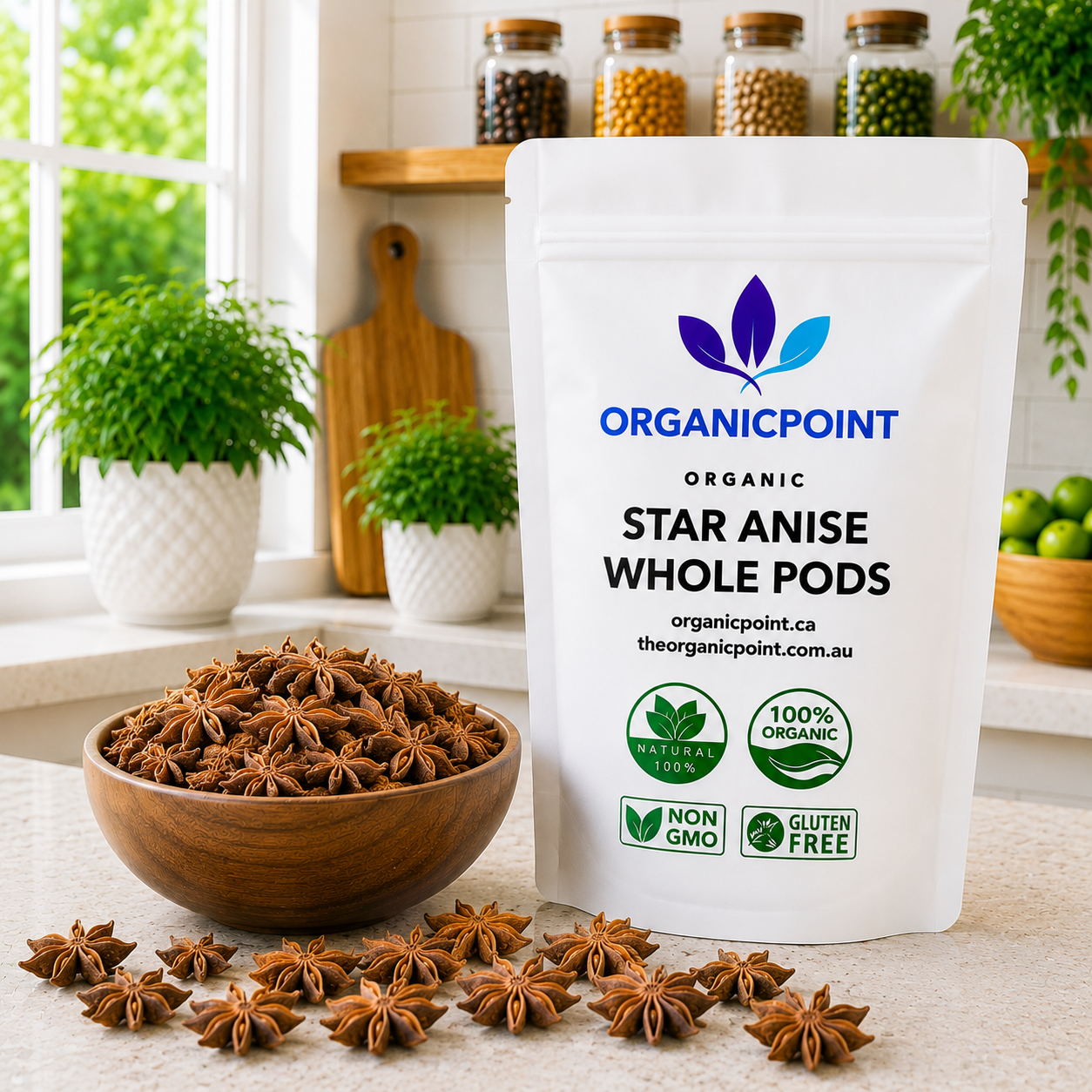 Organic Star Anise, Whole Pods