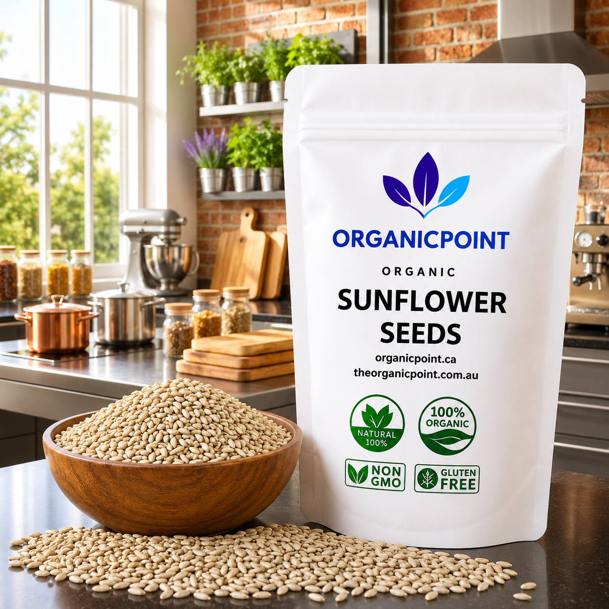 Organic Sunflower Seeds, Raw, Shelled