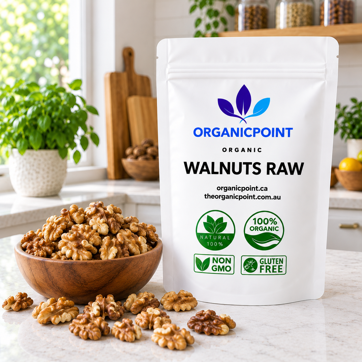 Organic Walnuts, Raw