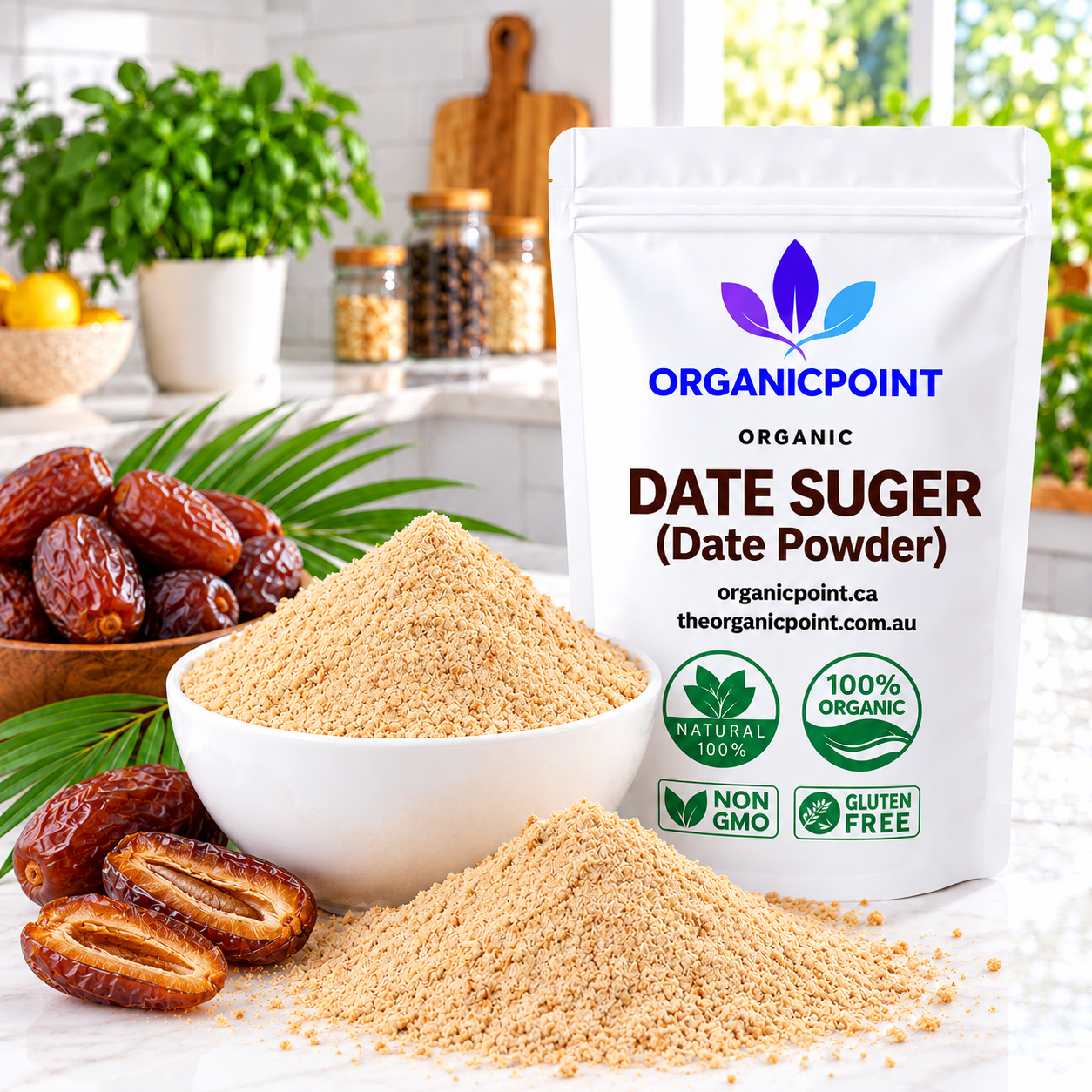 Organic Date Sugar( Date Powder), Dried, Ground