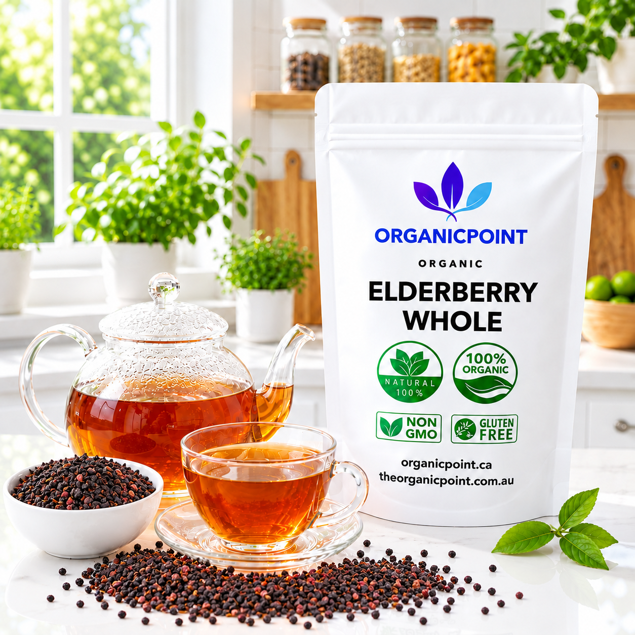 Organic Elderberry, Whole