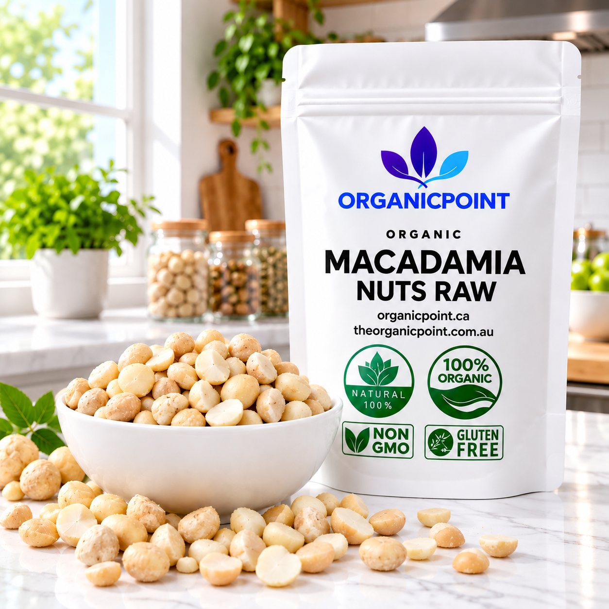 Organic Macadamia Nuts  Raw