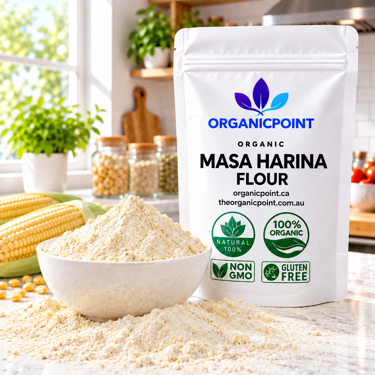 Organic Masa Harina, tortila flour, yellow corn