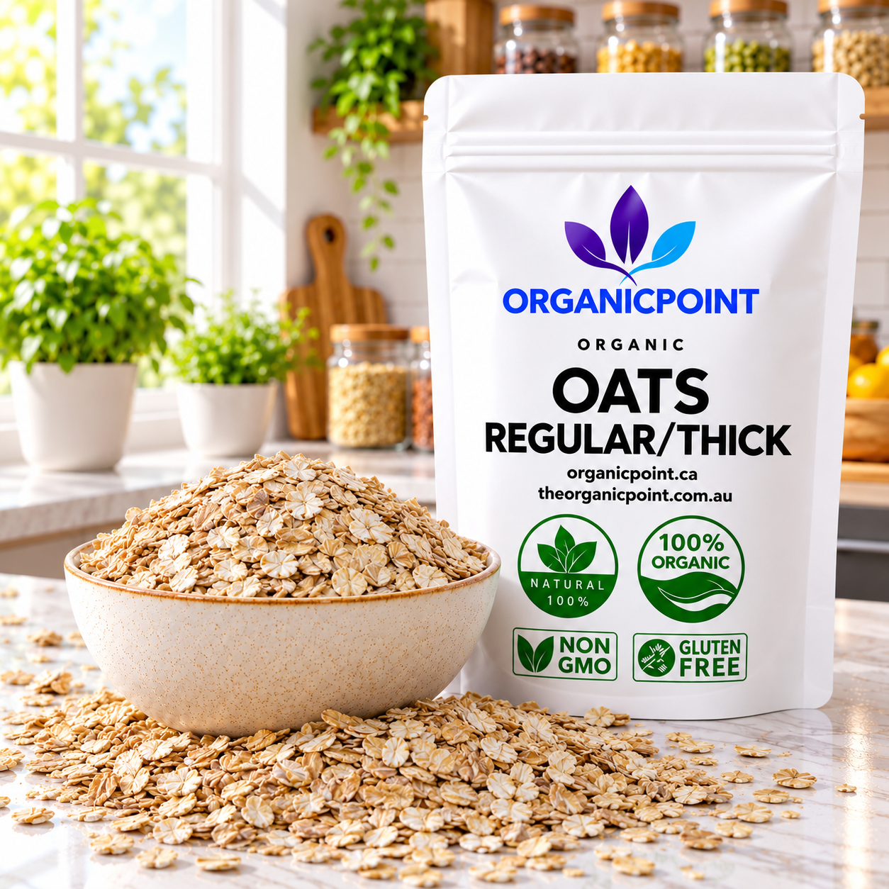 Organic Oats, Regular/Thick Rolled