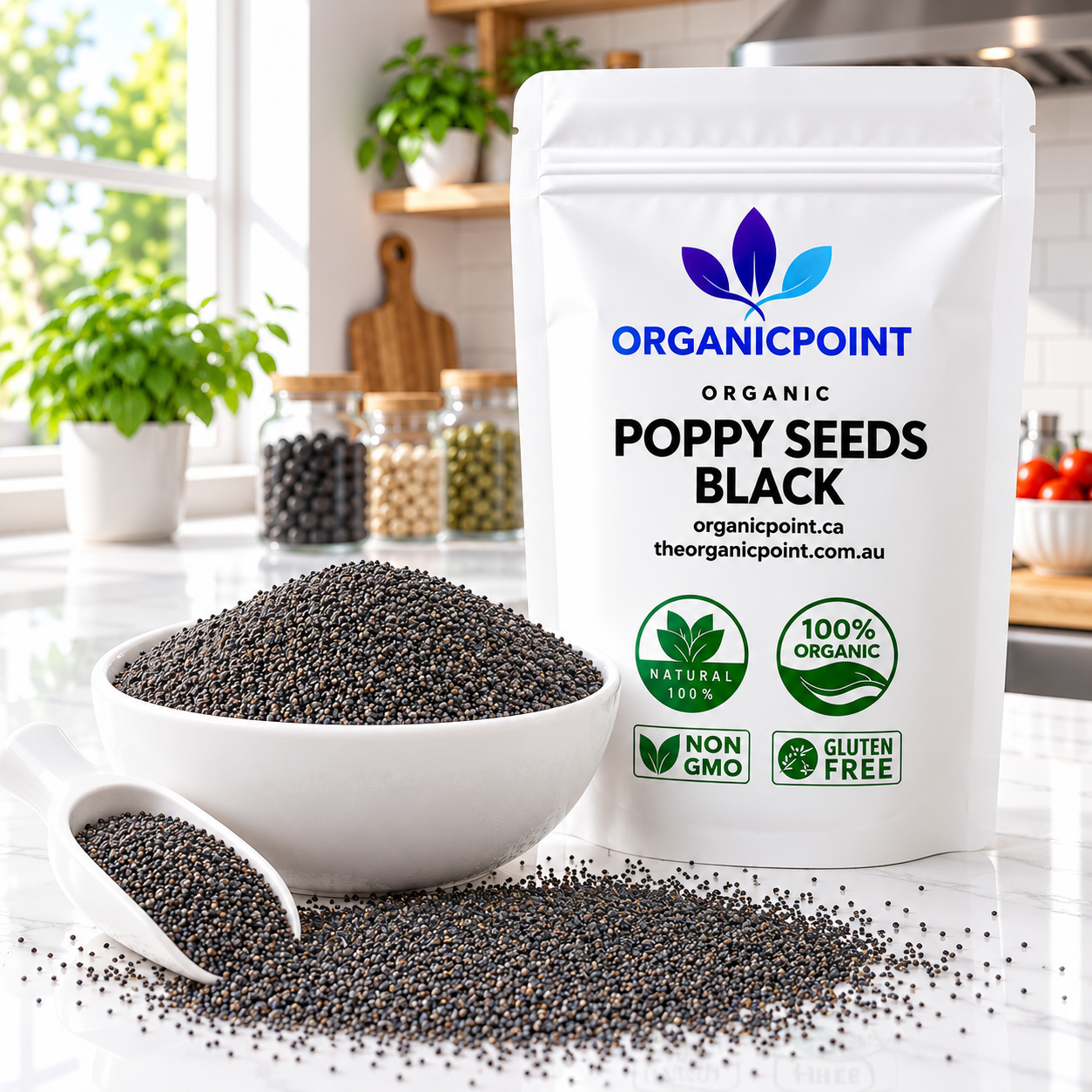 Organic Poppy Seeds, Black