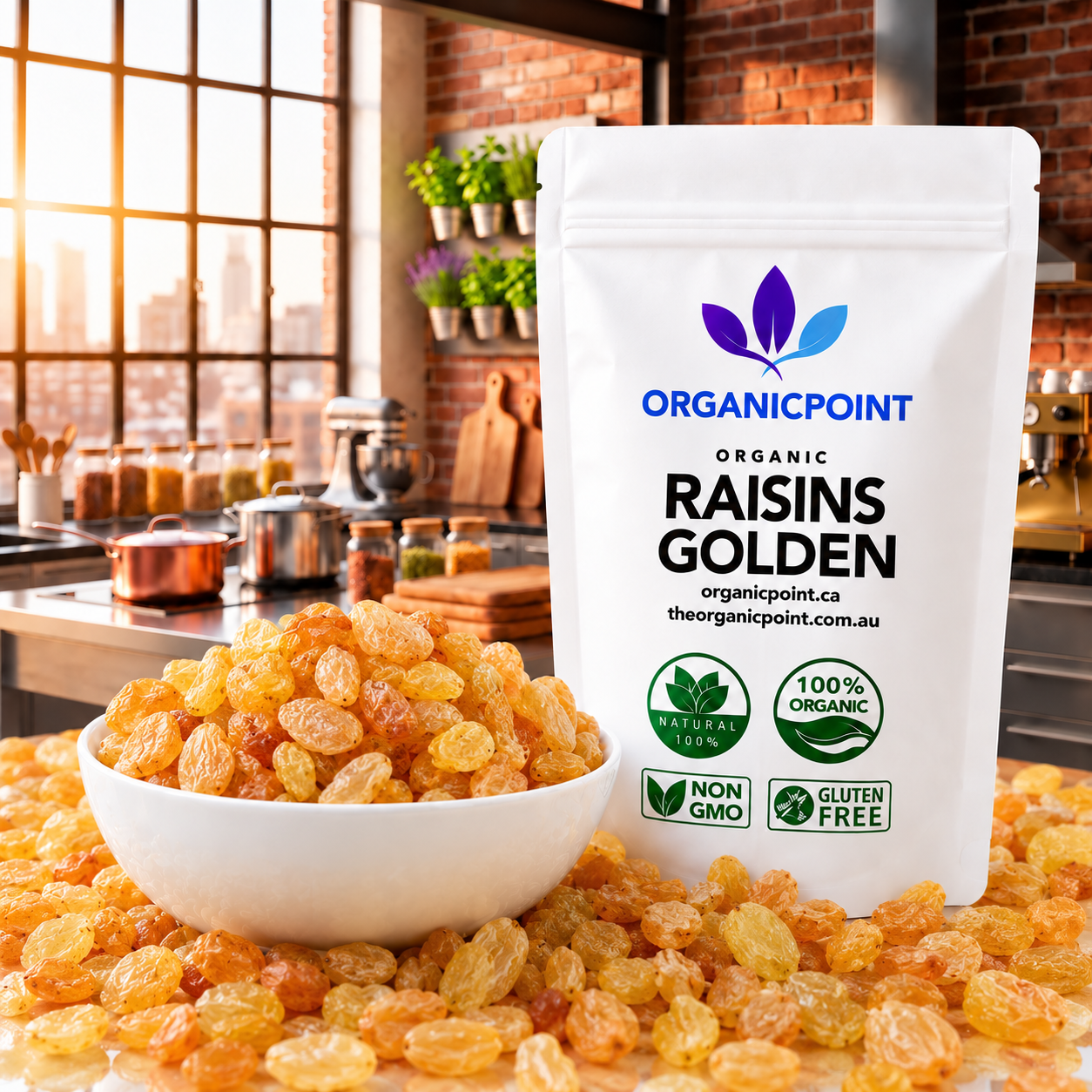 Organic Raisins, Golden
