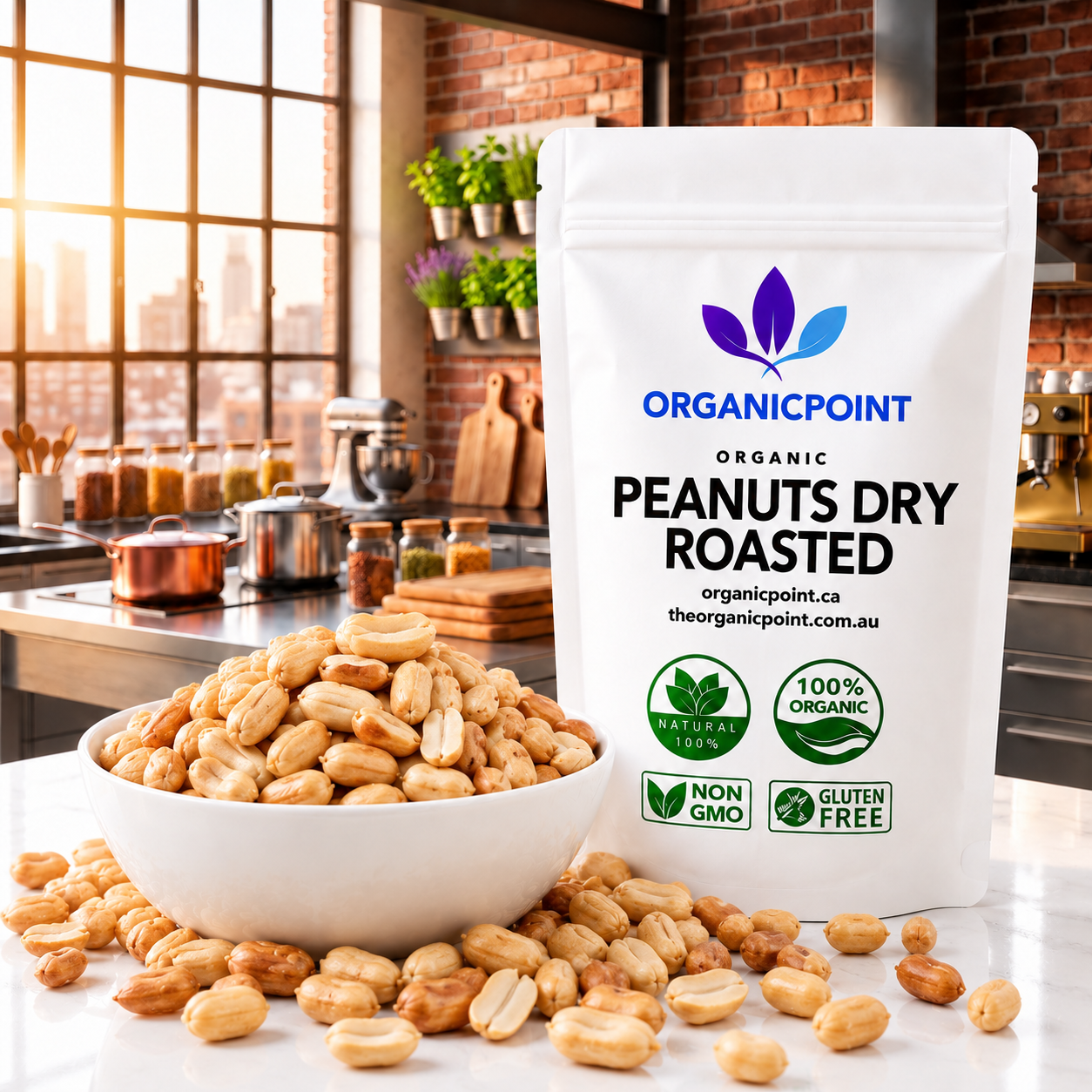 Organic Peanuts Dry Roasted
