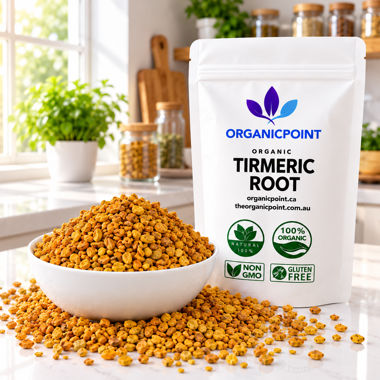 Organic Turmeric Root, C/S
