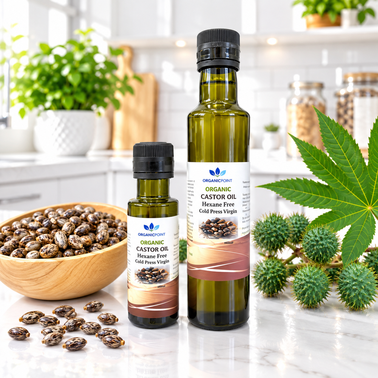 Organic Castor Oil Hexane Free Cold Press Virgin