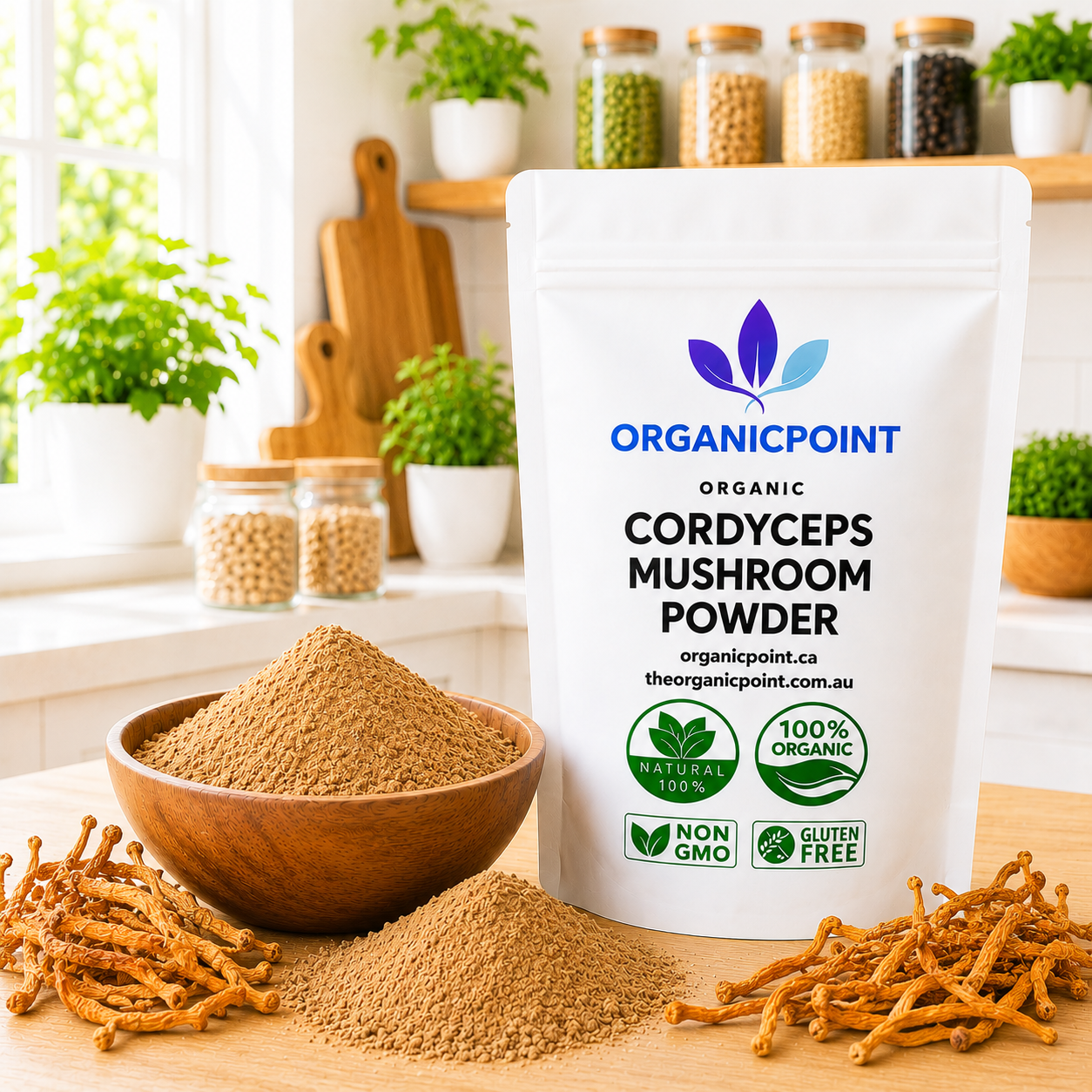 Organic Cordyceps Militaries Mushroom Powder(Keeda Jadi)