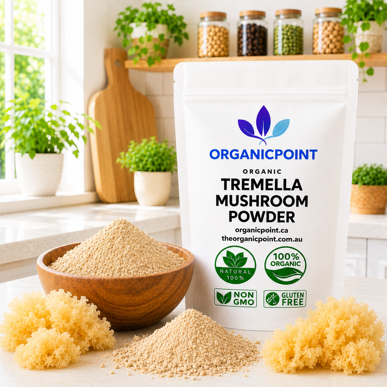 Organic Tremella Mushroom Powder