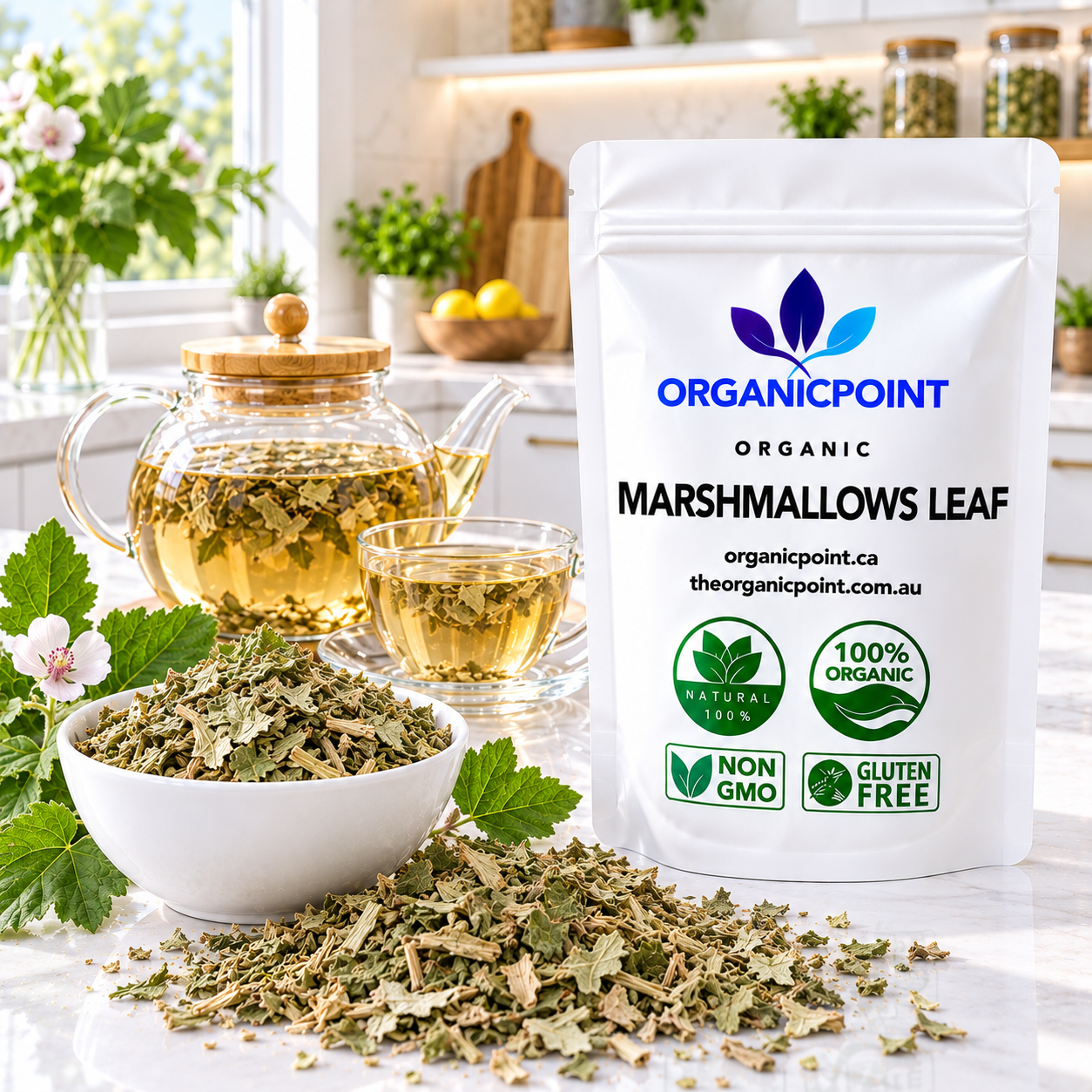 Organic Marshmallows leaf