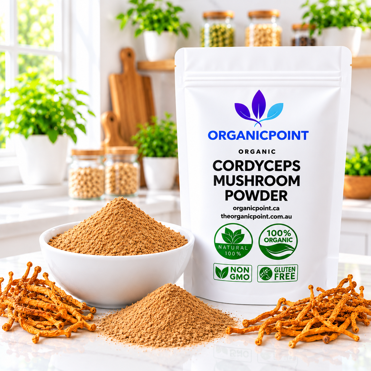 Organic Cordyceps Militaries Mushroom Powder(Keeda Jadi)