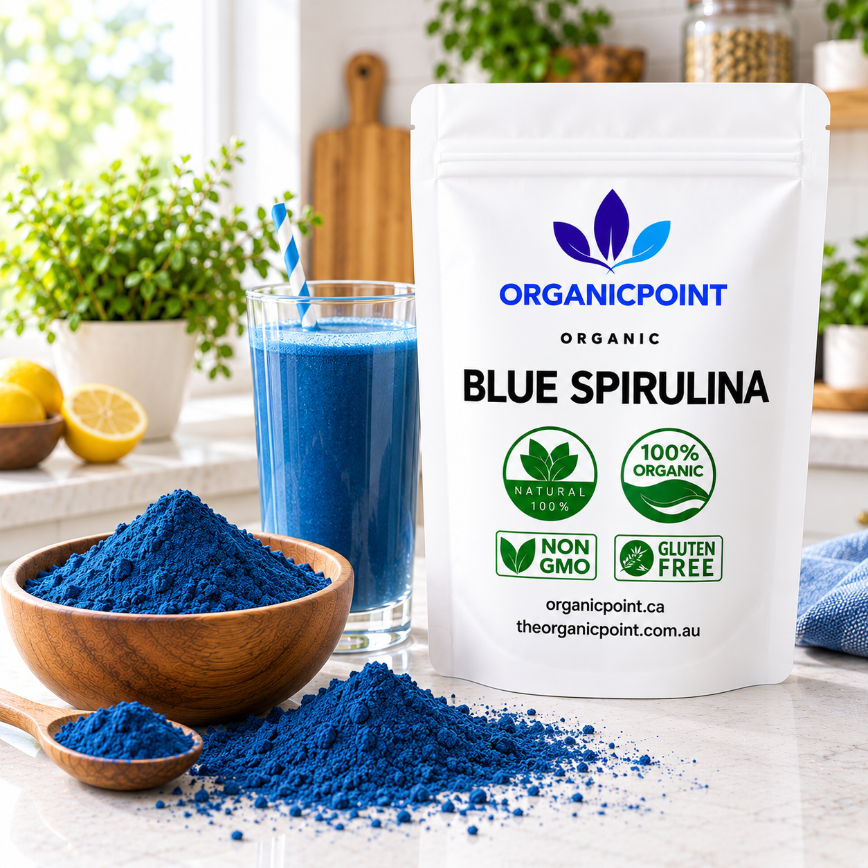 Blue Spirulina Organic Powder