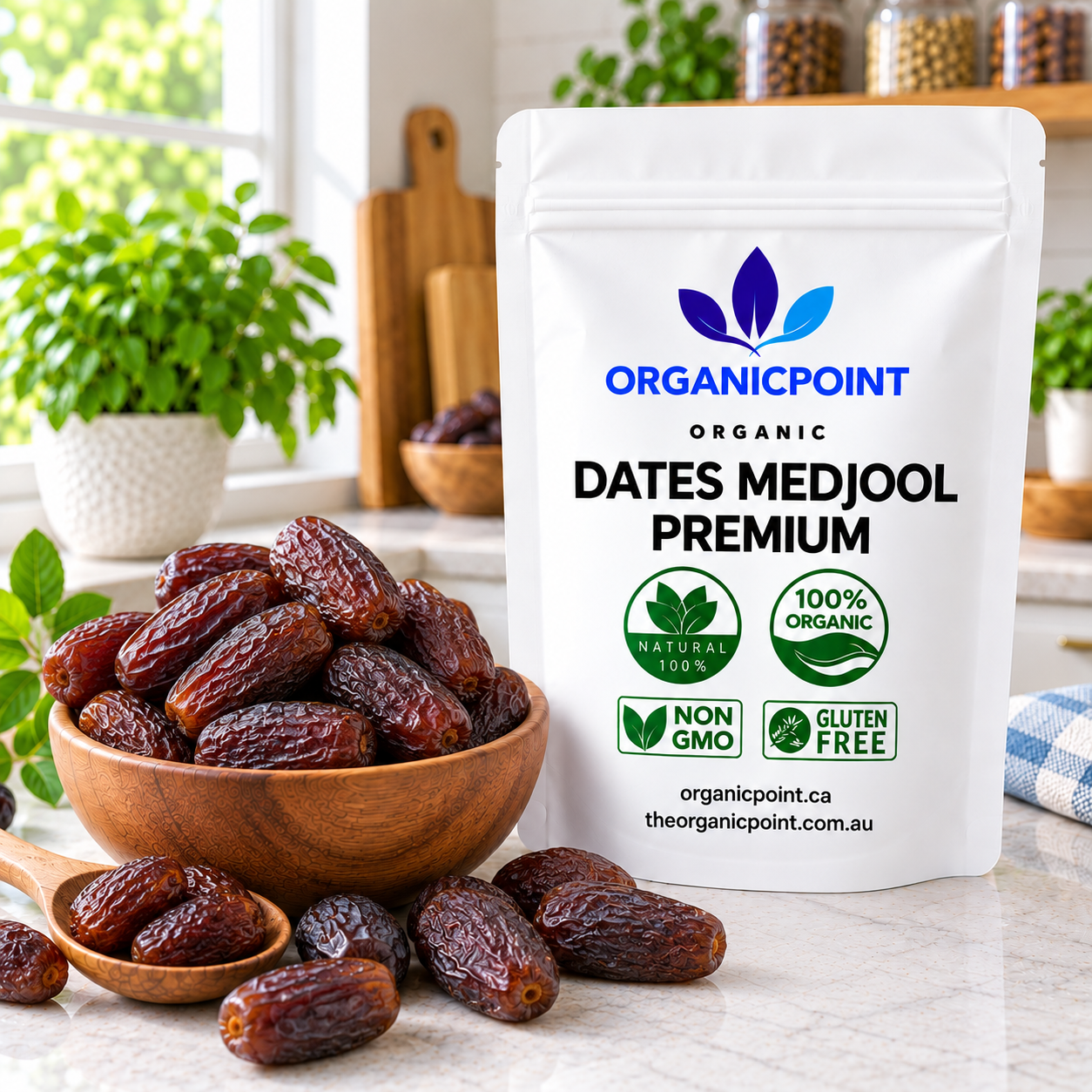 Dates Medjool Premium Organic, , whole, large