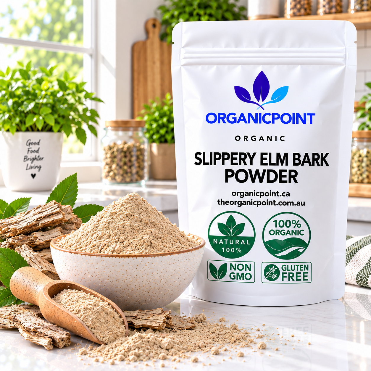 Slippery Elm Bark Organic Powder