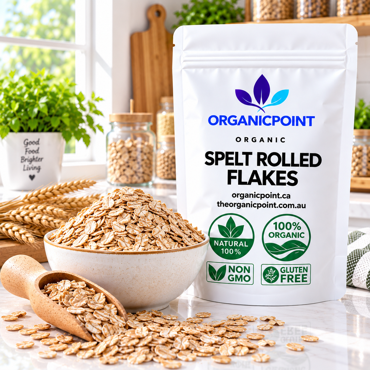 Spelt Rolled Flakes Organic